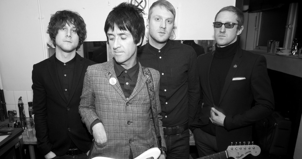 Johnny Marr's band by Pat Graham